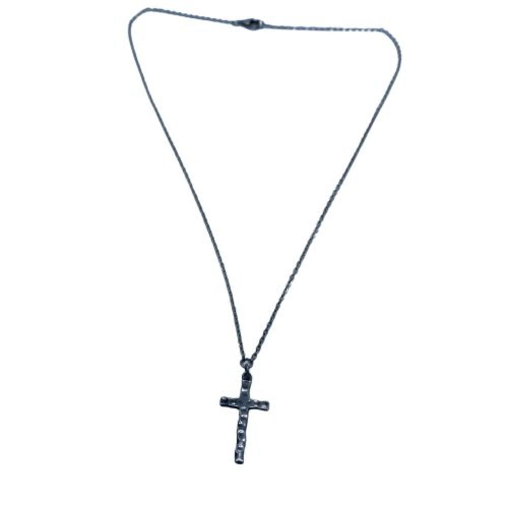 Elegant, Dainty, 925 Sterling Silver Cross Pendant Necklace - Signed - Picture 2 of 7